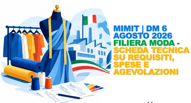 MIMIT AGEVOLAZIONI FILIERA MODA